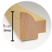 Gallery Wrap Bar - 1.5 inch deep