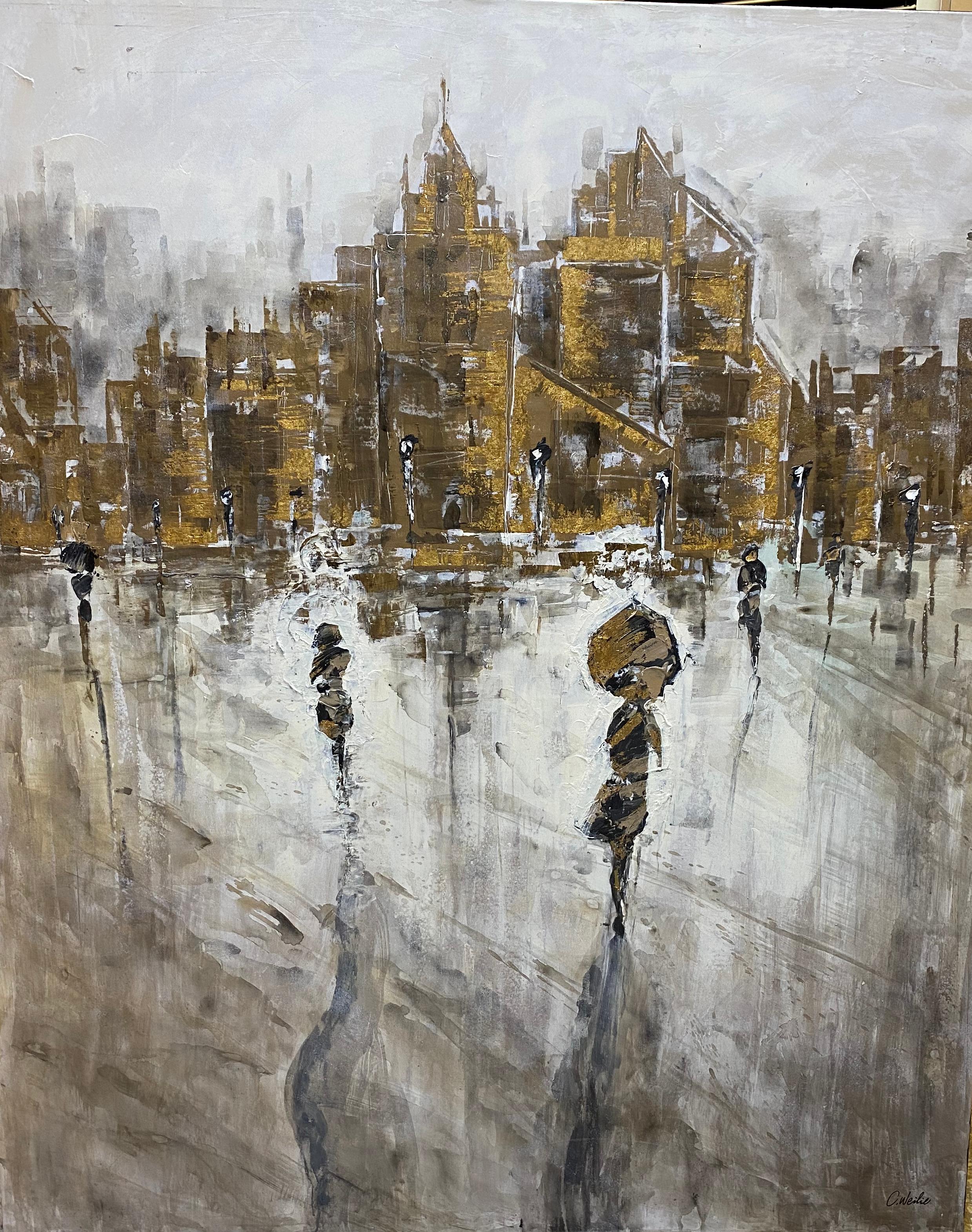 Golden City in Mist